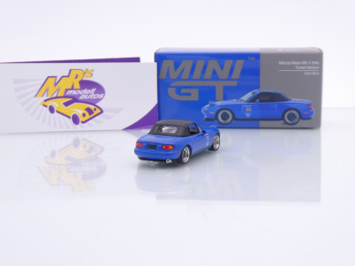 Preview: TSM MINI GT MGT01069-L # Mazda Miata MX-5 NA Tuned Version LHD " dunkelblau " 1:64
