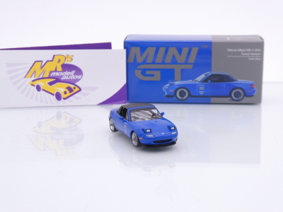 Preview: TSM MINI GT MGT01069-L # Mazda Miata MX-5 NA Tuned Version LHD " dunkelblau " 1:64