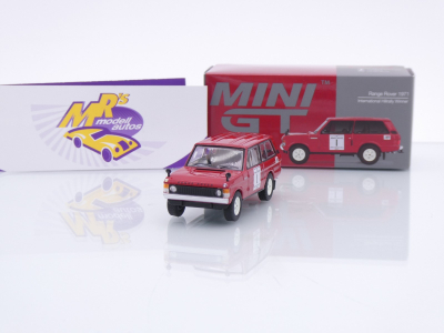 TSM MINI GT MGT00893-L # Land Range Rover rot " Winner Int. Hill Rallye 1971 " 1:64