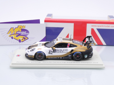 Preview: Spark UK025 # Porsche 911 GT3 #42 Carrera Cup UK Champion 2024 " G. Gamble " 1:43