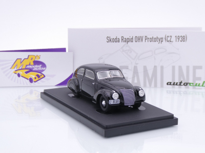 Preview: Autocult 04045 # Skoda Rapide OHV Prototyp Baujahr 1938 " schwarz " 1:43