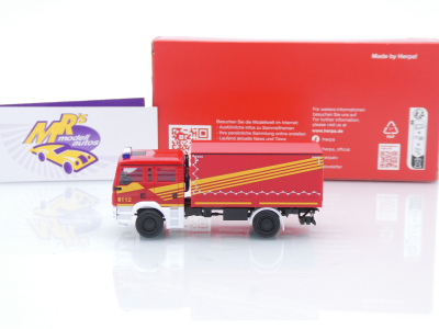 Preview: Herpa 098649 # MAN TGM Mehrzweckkraftwagen (MzKW) " Feuerwehr 112 Neutral " 1:87