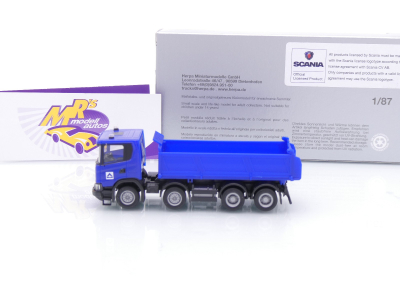 Preview: Herpa 960021 # Scania XT17 4-achs Dreiseitenkipper " Hoch Tief " 1:87
