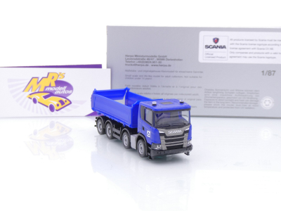 Preview: Herpa 960021 # Scania XT17 4-achs Dreiseitenkipper " Hoch Tief " 1:87