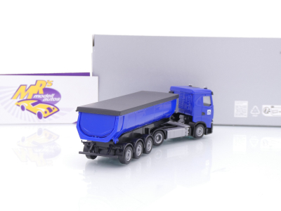 Preview: Herpa 960052 # Iveco S-Way ND Thermomulden-Sattelzug " Hoch Tief " 1:87