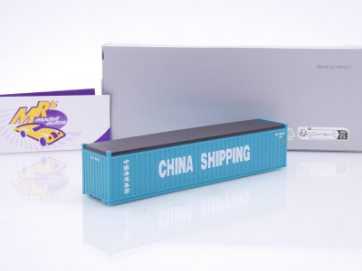 Herpa 960281 # 40 ft Open Top Container türkis " China Shipping " 1:87