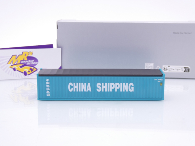 Preview: Herpa 960281 # 40 ft Open Top Container türkis " China Shipping " 1:87
