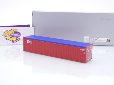 Herpa 960274 # 40 ft Open Top Container dunkelrot " CAI " 1:87