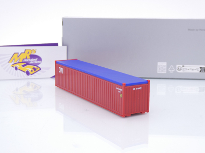 Preview: Herpa 960274 # 40 ft Open Top Container dunkelrot " CAI " 1:87
