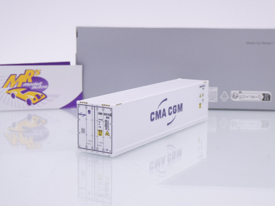 Herpa 960267 # 40 ft Highcube Reefer Container weiß " CMA CGM " 1:87