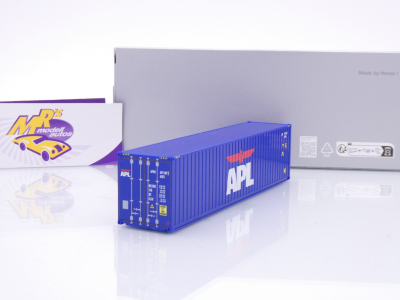 Herpa 960243 # 40 ft Highcube Container dunkelblau " APL " 1:87