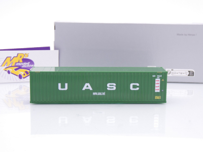 Preview: Herpa 960236 # 40 ft Highcube Container dunkelgrün " UASC " 1:87