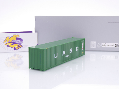 Preview: Herpa 960236 # 40 ft Highcube Container dunkelgrün " UASC " 1:87