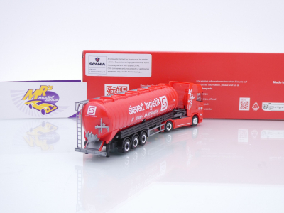 Preview: Herpa 319409 # Scania CS20 HD Saugsilo-Sattelzug " Sievert Logistik " 1:87