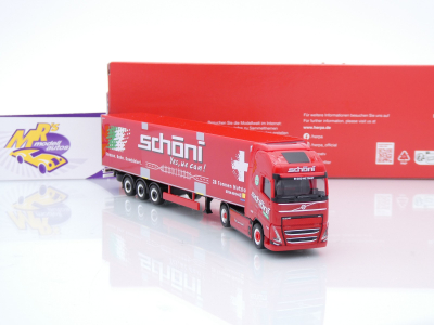 Preview: Herpa 319706 # Volvo FH GL XL Electric Kühlkoffer-Sattelzug " Schöni " 1:87