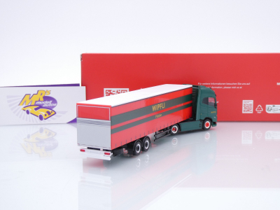 Preview: Herpa 319171 # Volvo FH GL XL Electric Gardinenplanen-Sattelzug " Wipfli Schweiz " 1:87