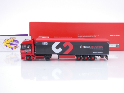 Preview: Herpa 319324 # MAN TGX GX Schubboden-Sattelzug " Helo Logistics " 1:87