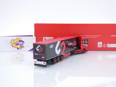 Preview: Herpa 319324 # MAN TGX GX Schubboden-Sattelzug " Helo Logistics " 1:87