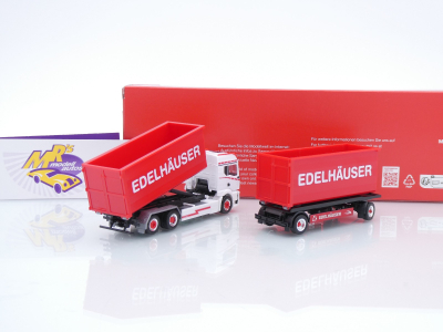 Preview: Herpa 319317 # MAN TGS TM Abrollmulden-Hängerzug " Edelhäuser " 1:87