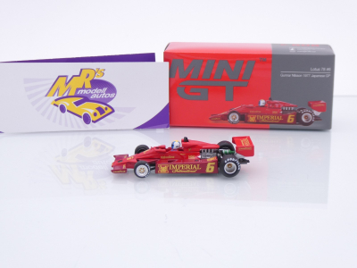 Preview: TSM Mini GT MGT00808-L # Lotus 78 F1 #6 Japan GP 1977 " Gunnar Nilsson " 1:64