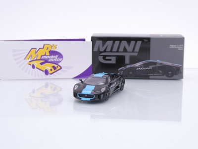 TSM MINI GT MGT01070-L # Jaguar C-X75 Hybrid Baujahr 2010 LHD " schwarz-blau " 1:64
