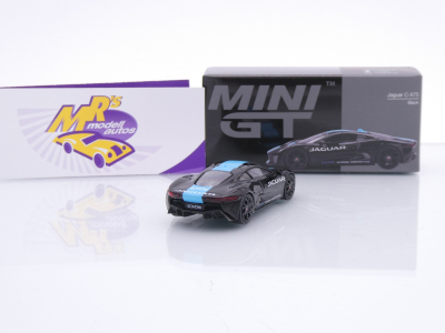 Preview: TSM MINI GT MGT01070-L # Jaguar C-X75 Hybrid Baujahr 2010 LHD " schwarz-blau " 1:64