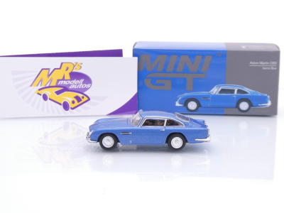 Preview: TSM MINI GT MGT00954-L # Aston Martin DB5 Baujahr 1965 LHD " Sierra Blue Metallic " 1:64