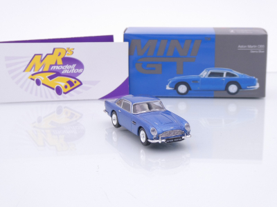 Preview: TSM MINI GT MGT00954-L # Aston Martin DB5 Baujahr 1965 LHD " Sierra Blue Metallic " 1:64