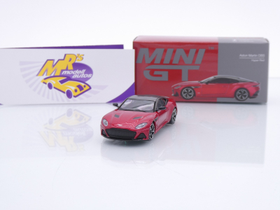 TSM MINI GT MGT01065-L # Aston Martin DBS Baujahr 2023 LHD " Hyper Red Metallic " 1:64