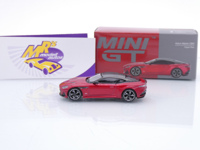 Preview: TSM MINI GT MGT01065-L # Aston Martin DBS Baujahr 2023 LHD " Hyper Red Metallic " 1:64