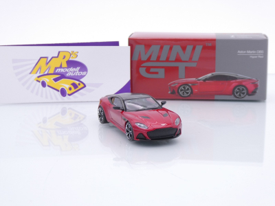 Preview: TSM MINI GT MGT01065-L # Aston Martin DBS Baujahr 2023 LHD " Hyper Red Metallic " 1:64