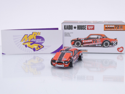 Preview: TSM MINI GT KHMG195 # Nissan Skyline 2000 GTR #72 " Kaido House Racing V1 " 1:64