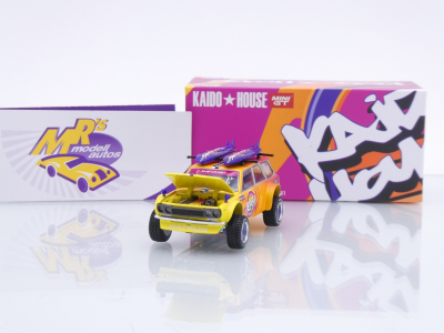 Preview: TSM MINI GT KHMG210 # Datsun 510 Wagon 4x4 " Kaido House Kaido Islands V1 " 1:64