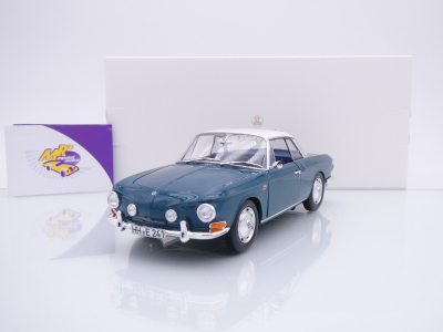 Norev 188646 # VW Karmann Ghia 1500 US Baujahr 1961 " Sea Blue - White " 1:18