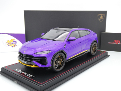 MR Collection LAMBO061D # Lamborghini Urus SE SUV Baujahr 2024 " Viola Pasifae " 1:18
