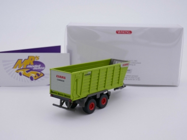 Preview: Wiking 0381 98 # Claas 750 Cargos 2-achs Ladewagen " grün-schwarz " 1:87
