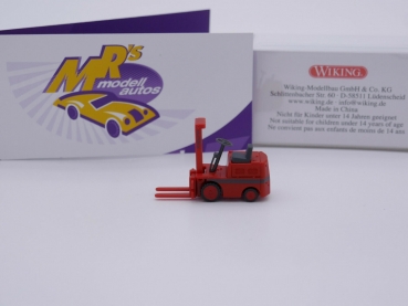Preview: Wiking 1171 02 # Clark Gabelstapler Pionier im Lagerumschlag " rot " 1:87
