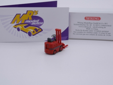 Preview: Wiking 1171 02 # Clark Gabelstapler Pionier im Lagerumschlag " rot " 1:87