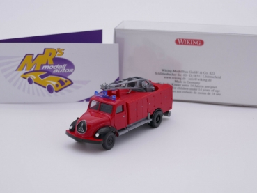 Wiking 0623 04 # Magirus Rüstwagen Einsatzfahrzeug rot-schwarz " Feuerwehr " 1:87