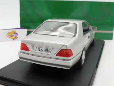 Cult CML079-1 # Mercedes Benz 600 SEC C140 Baujahr 1992 " silbermetallic " 1:18