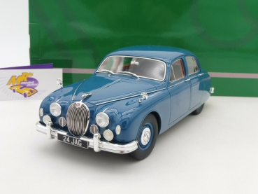 Preview: Cult CML047-2 # Jaguar 2.4 Liter MK 1 Limousine Baujahr 1955 in " blau " 1:18