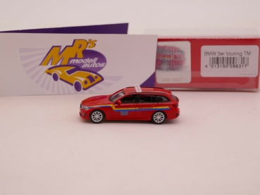 Preview: Herpa 096317 # BMW 3er Touring Einsatzfahrzeug " Feuerwehr TUM München " 1:87