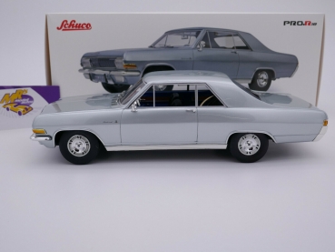 Preview: Schuco PRO.R18 00219 # Opel Diplomat A Coupe Baujahr 1966 " silbermetallic " 1:18