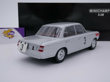 Preview: Minichamps 155652903 # BMW 1800 TISA 24h. Spa 1965 " Jacky Ickx - Glemser " 1:18