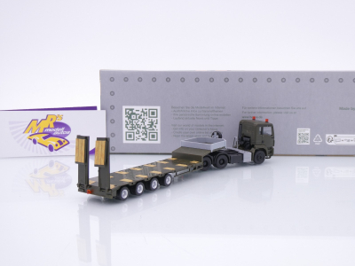 Preview: Herpa 747233 # MAN TGS M Semitieflade-Sattelzug " Serbische Streitkräfte " 1:87