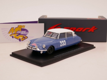 Spark S5531 # Citroen DS 19 No.233 2nd Rally Monte Carlo 1963 " Toivonen " 1:43