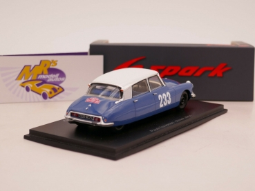 Preview: Spark S5531 # Citroen DS 19 No.233 2nd Rally Monte Carlo 1963 " Toivonen " 1:43