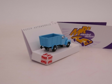 Preview: Busch 52098 # Framo V901/2 Tiertransporter Baujahr 1954 " hellblau " 1:87