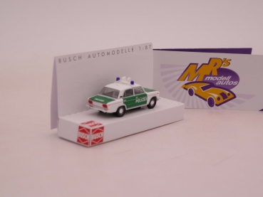 Preview: Busch 50566 # Lada 1600 Einsatzfahrzeug weiß-grün " Polizei Jena " 1:87