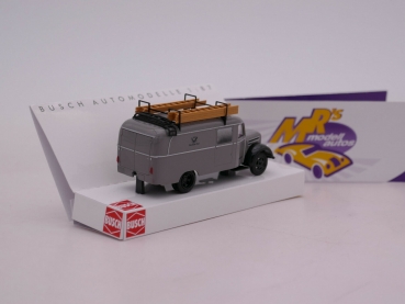 Preview: Busch 51804 # Robur Garant K 30 Kastenwagen " Deutsche Post " 1:87